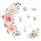 RoomMates Pink Roses Peel &#x26; Stick Giant Wall Decals